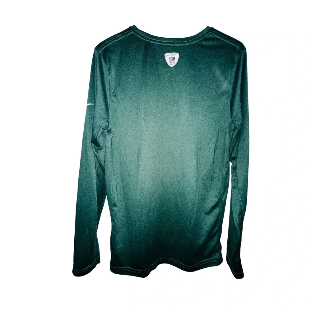 Nike Mens New York Jets Dri FIT Long Sleeve Training Shirt Green Large‎